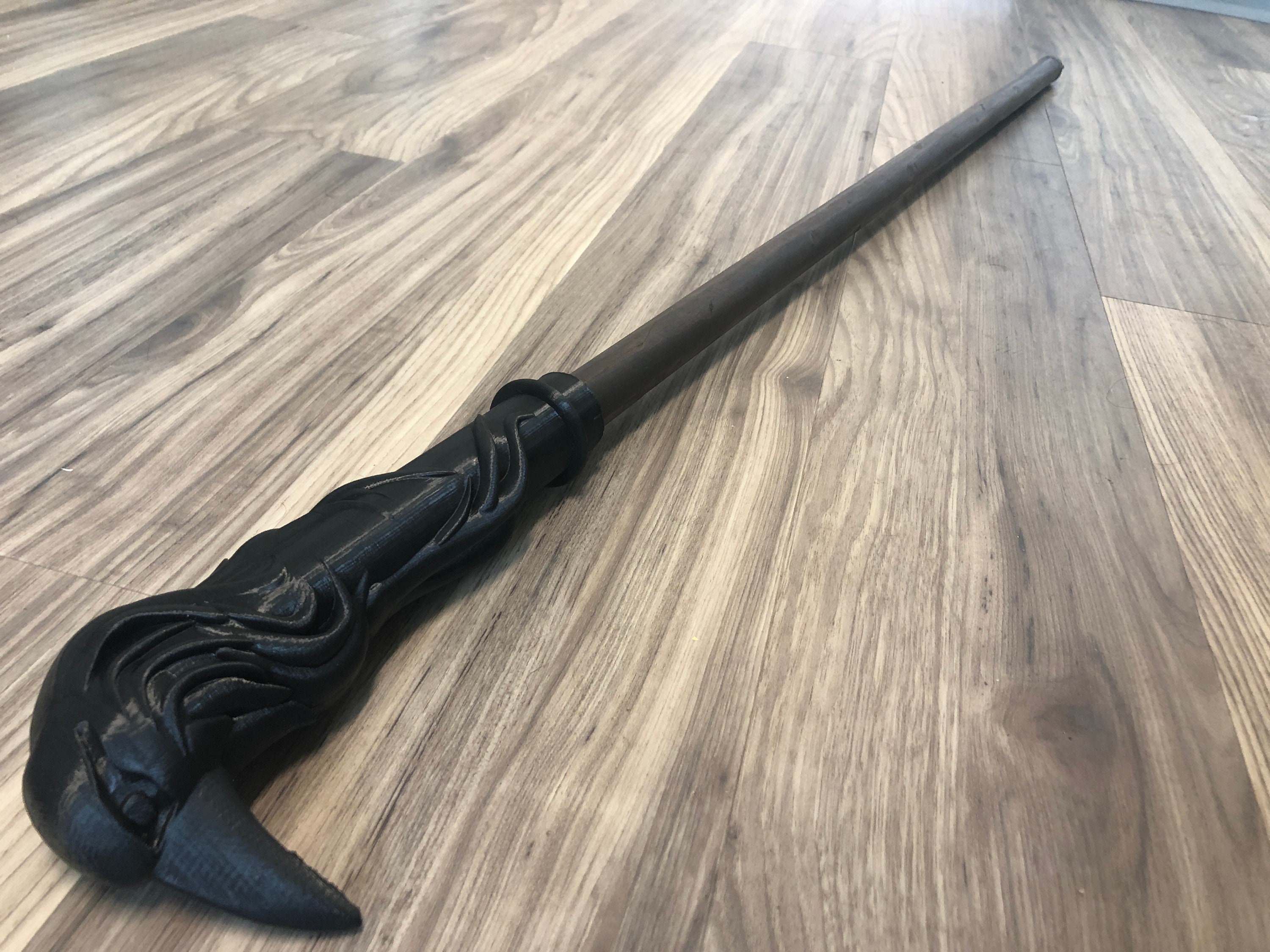 STL file Cane topper and ferrule crow head (Kaz Brekker netflix cosplay)  🦯・3D print model to download・Cults