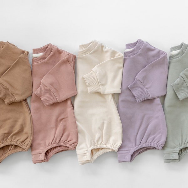 charlie southern: concession stand baby sweatshirt bubble romper main image 1