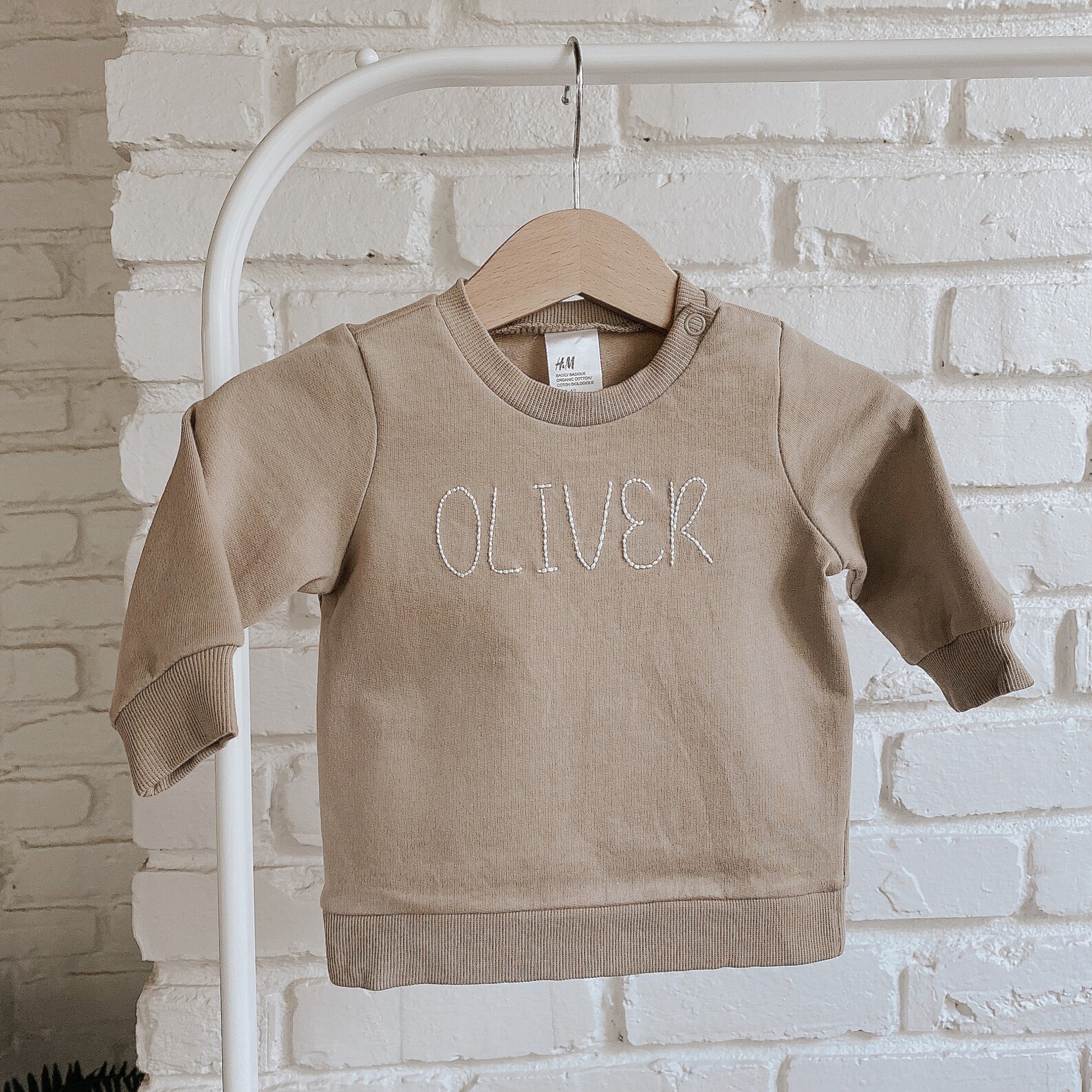 Custom HandEmbroidered Baby Crewneck Sweatshirt Etsy