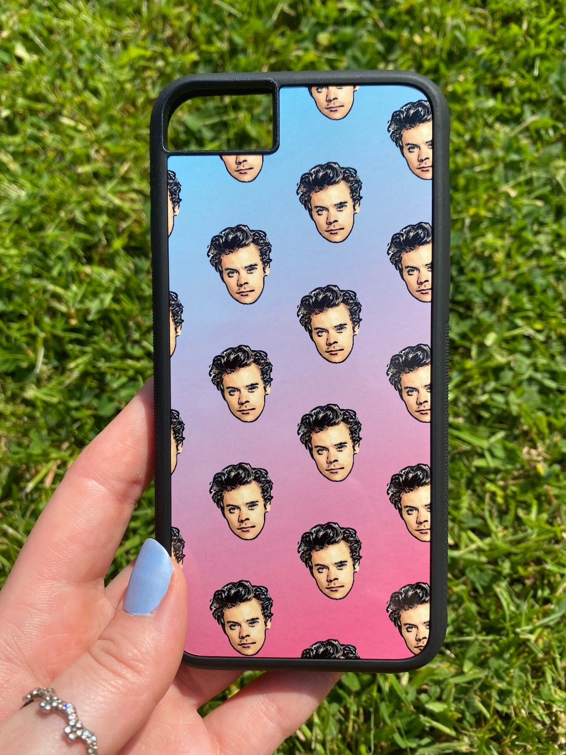 Harry Styles Face Patterned Phone Case All Sizes Etsy