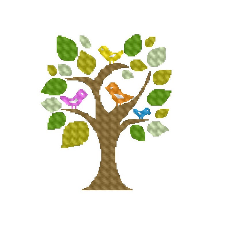 Fantasy Tree Cross Stitch Pattern -365 - Etsy