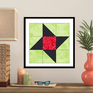 Vriendschapsster EPP Engels Paper Piecing Block -OC204