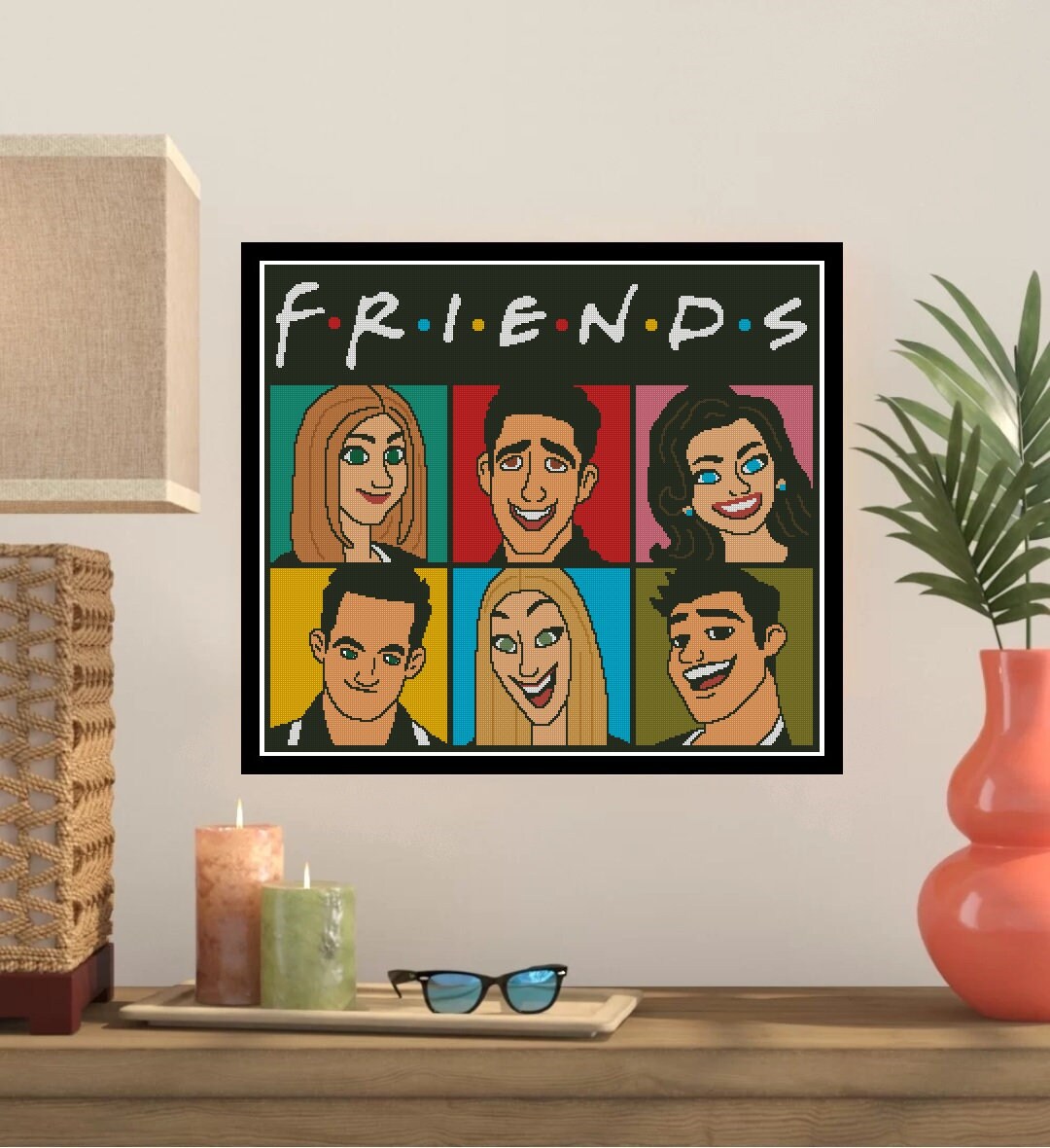 Friends Cross Stitch Pattern -182 - Etsy