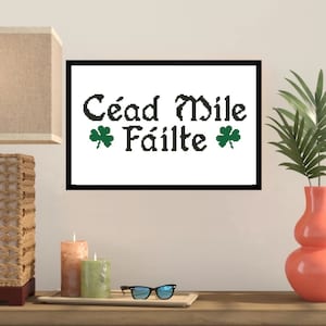 Cead Mile Failte Cross Stitch Pattern -379