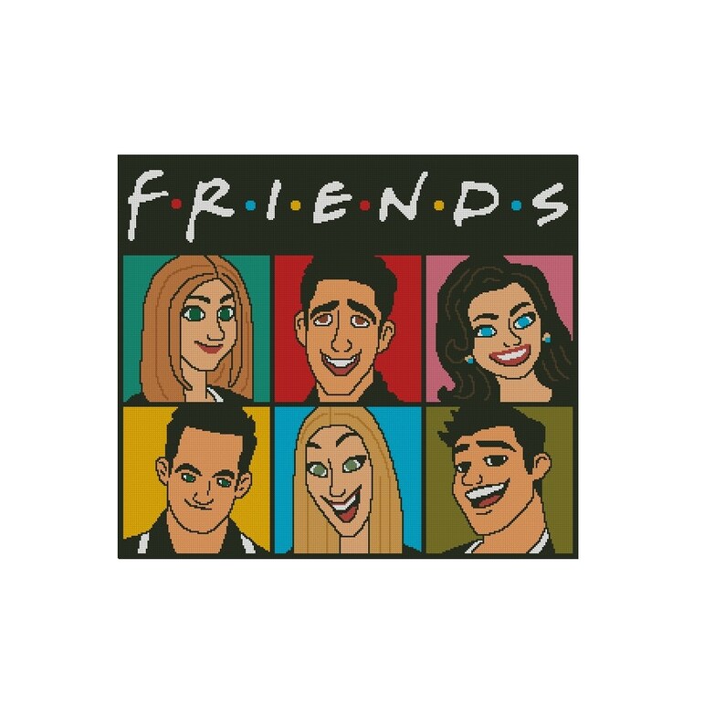 Friends Cross Stitch Pattern -182 - Etsy