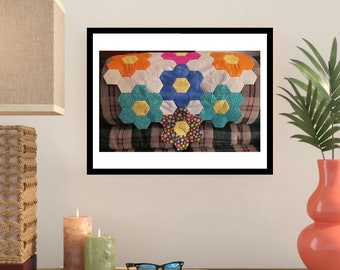 Patrón tutorial de hexágono de paper piecing inglés EPP - 346