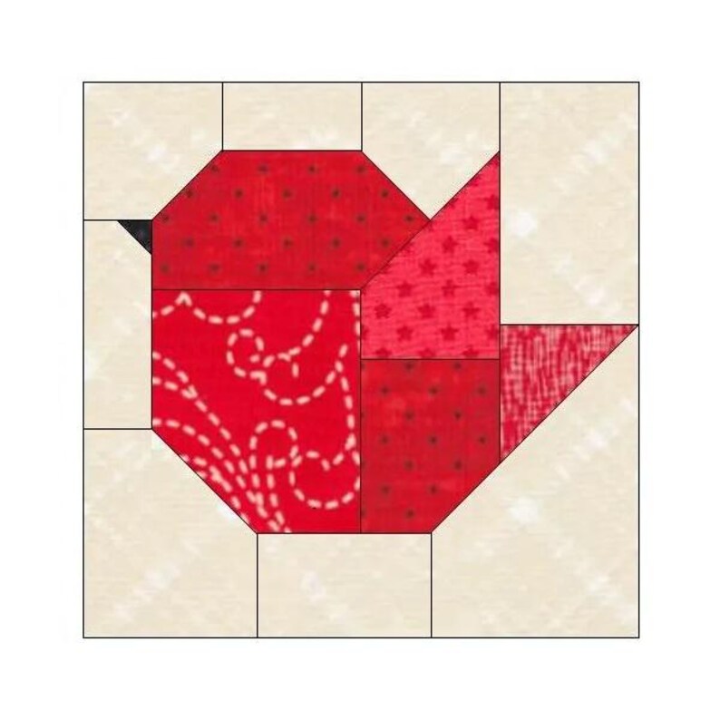 Bird EPP English Paper Piecing Block -OC451 - Etsy