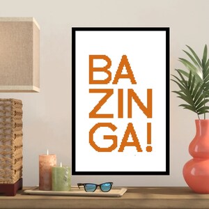 Bazinga Cross Stitch Pattern -134