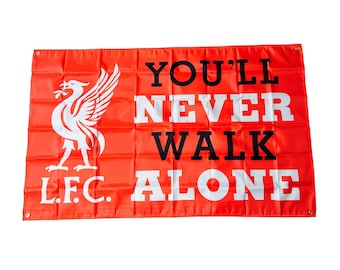 Liverpool FC You'll Never Walk Alone 5x3 Ft Flag - Etsy