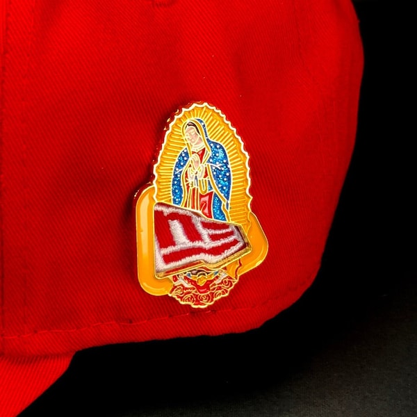 Virgin Mary, Virgin Guadalupe pin, Pin hat new era, trucker hat, hat gift accessory, hat accessories, hat pin, enamel pin,