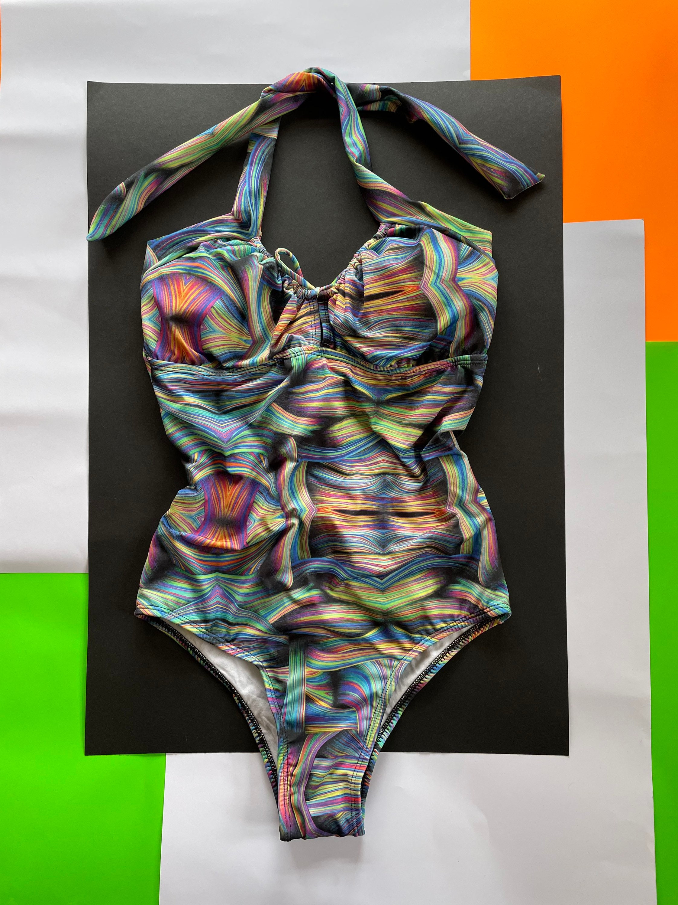 Brazilian onepiece swimsuit / swimsuit size L / swimsuit / Etsy