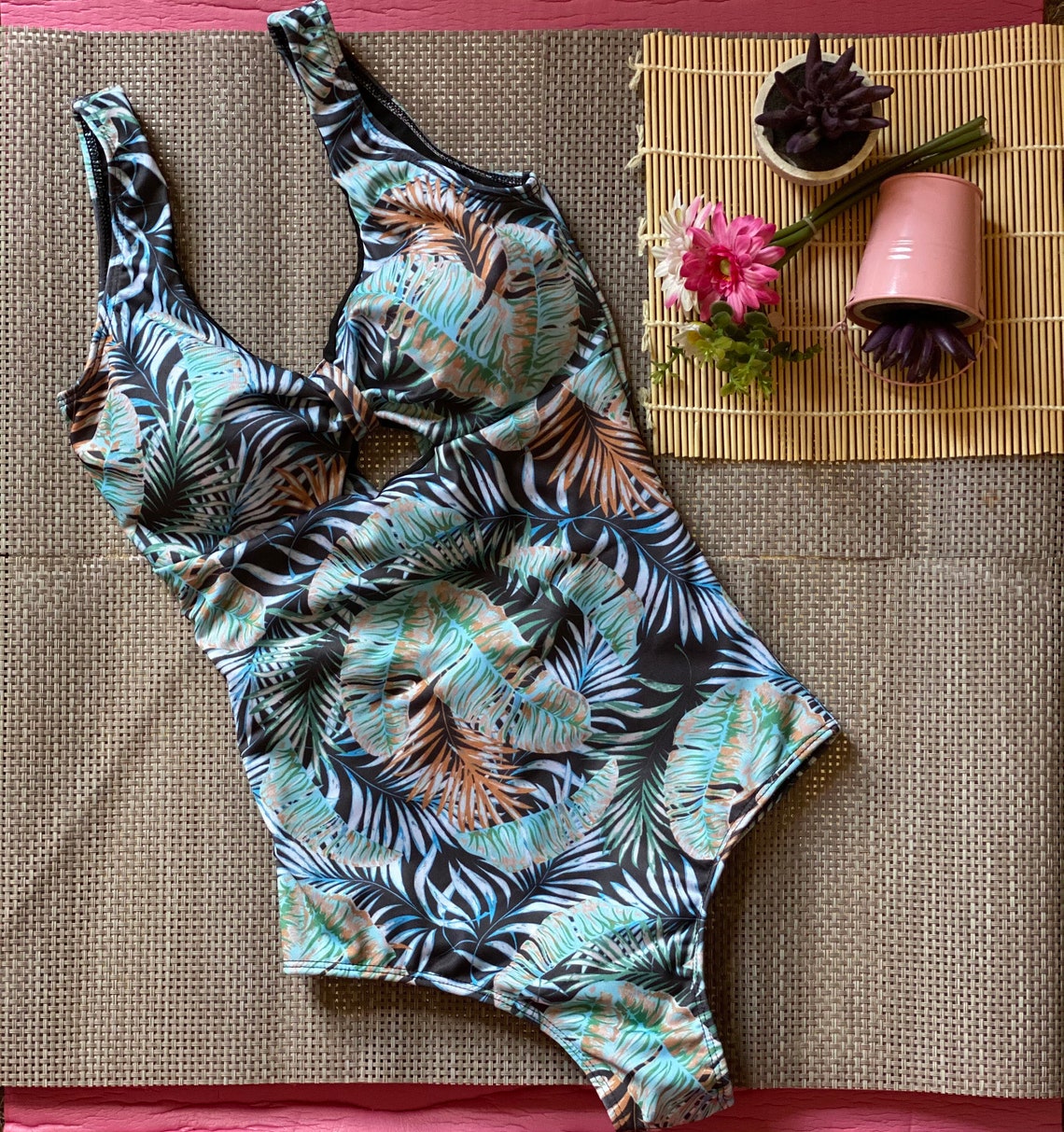 Brazilian one-piece swimsuit / swimsuit size S / swimsuit / | Etsy