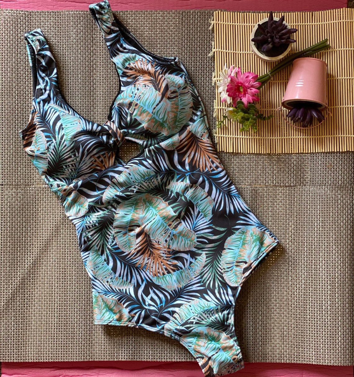 Brazilian onepiece swimsuit / swimsuit size S / swimsuit / Etsy