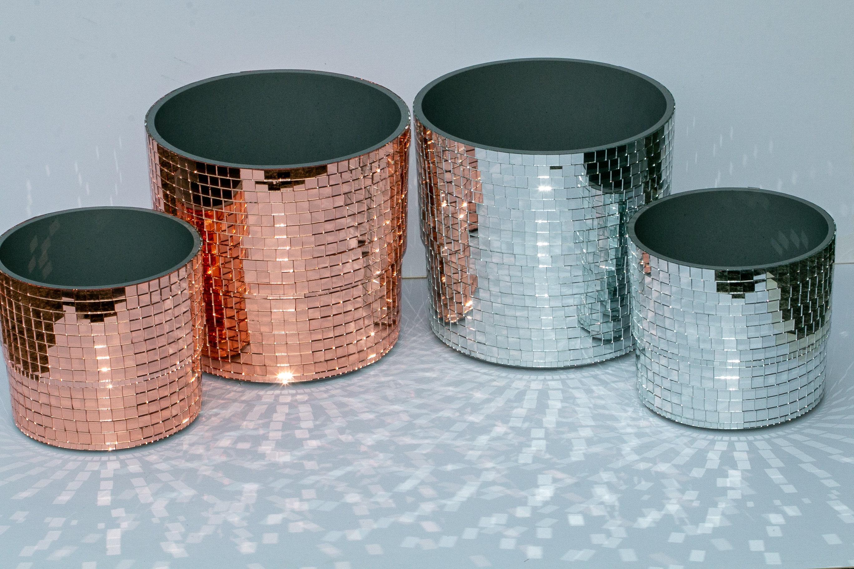 Large disco ball planter