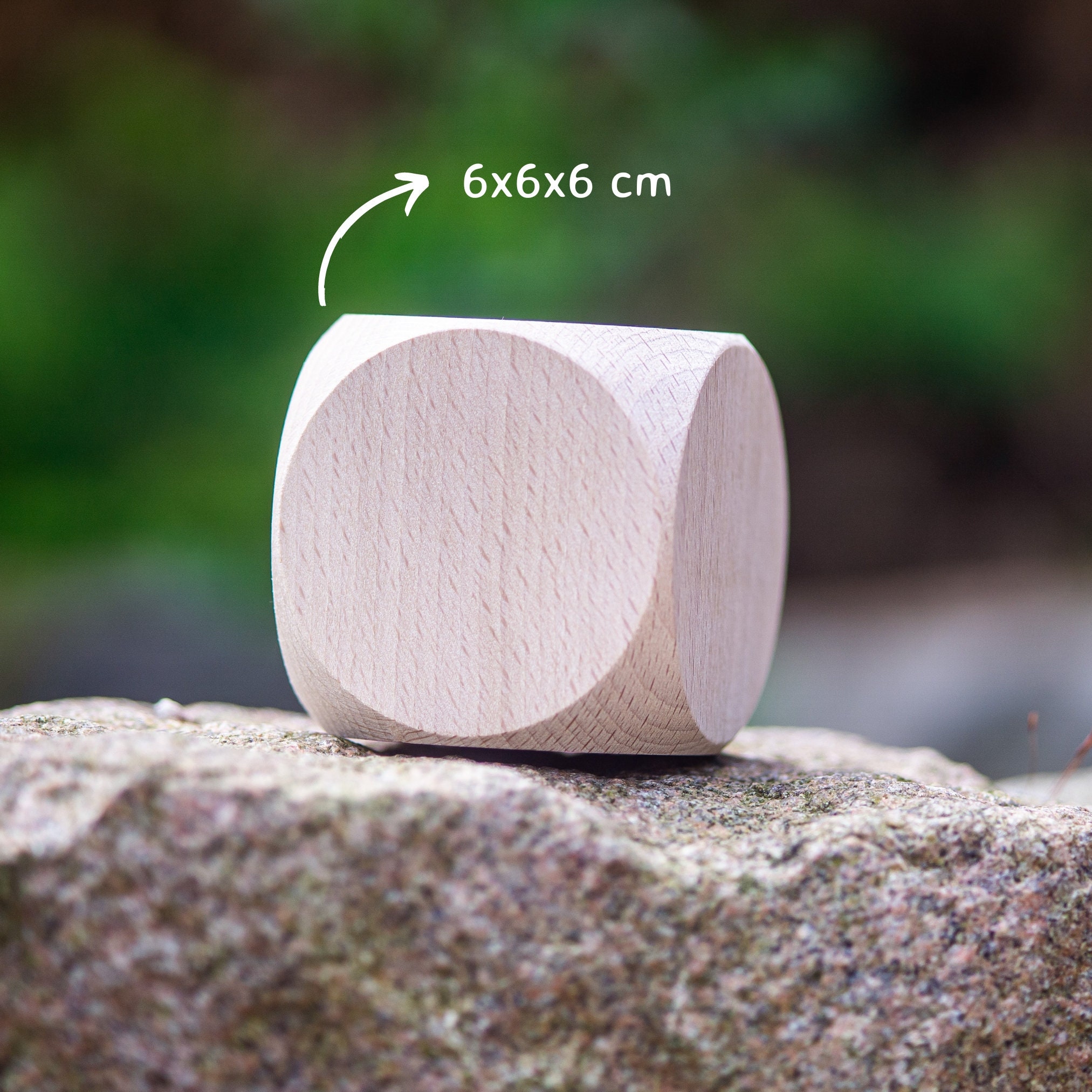 Lese-Entscheidungswürfel Aus Holz – 6-seitig, Ca. 4x4x4 Cm, Für Buchliebhaber