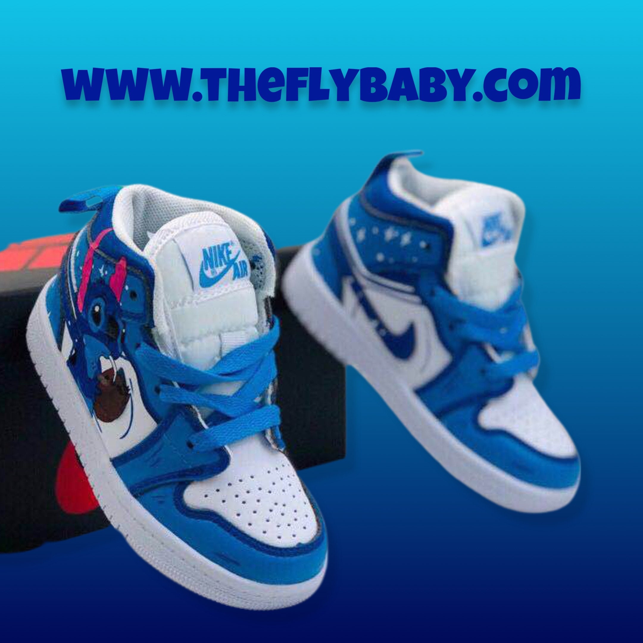 Kids Air Jordan 1 Lilo & Stitch / Custom Kids Size Sneakers / | Etsy