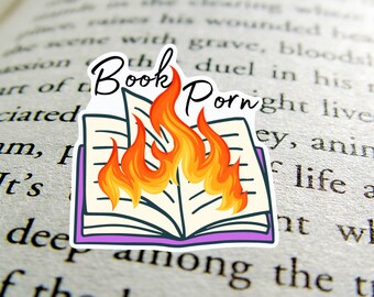 Pegatina de libro porno