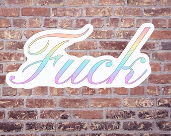 Pegatina Pastel Fuck