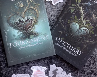 Game of Hearts Duology firmado edición limitada sobrecubierta tapa dura con pegatinas