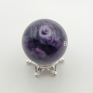 Esfera de cristal de amatista morada: regalo de piedra curativa