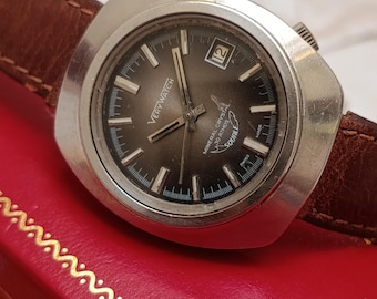 SQUALE Very watch Automatic 30 atmos Steel Case Date Tropical Dial Swiss Made