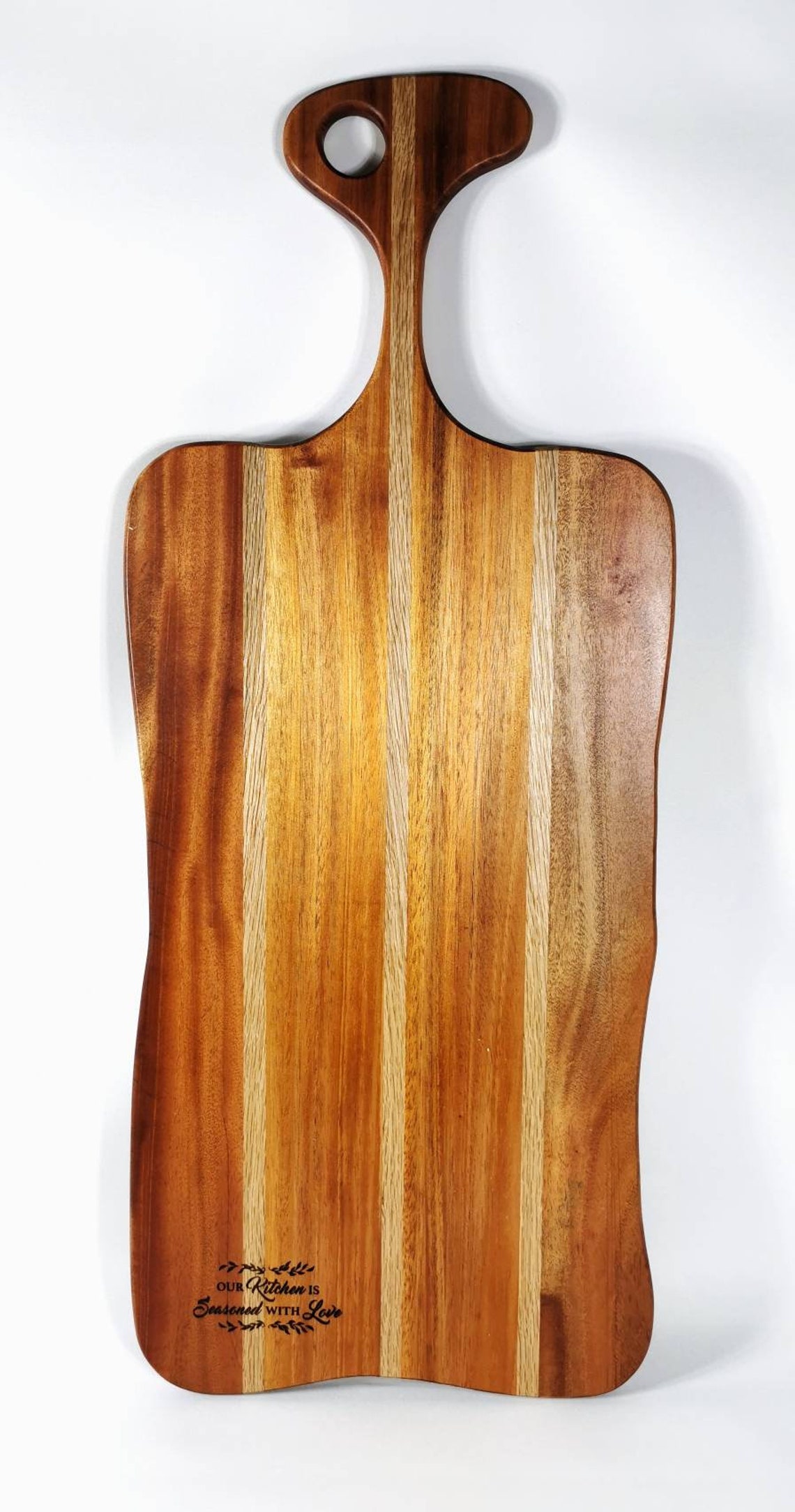 Mahogany & oak cutting board Etsy