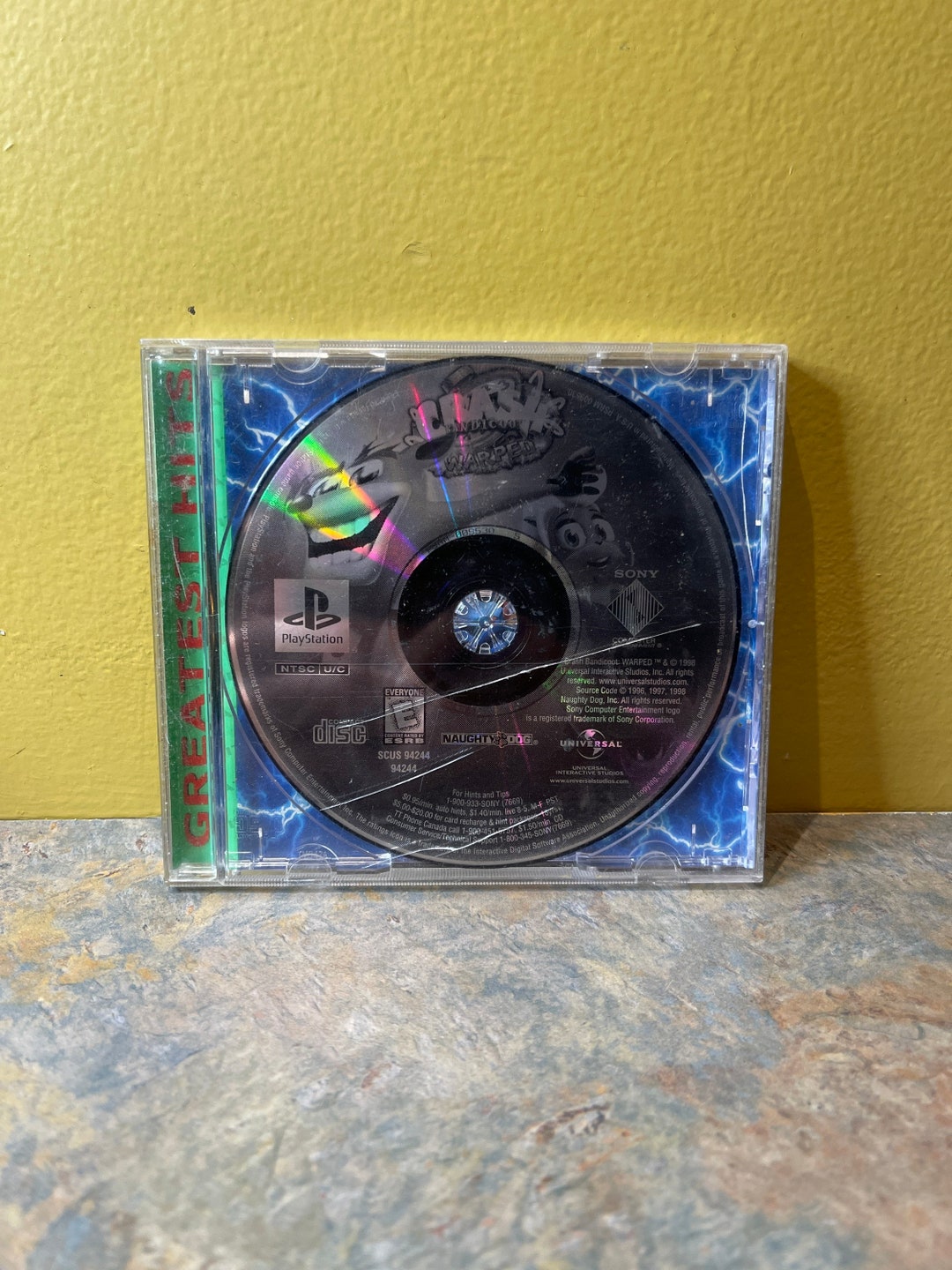 Crash Bandicoot Warped PS1 Greatest Hits Tested! - Etsy