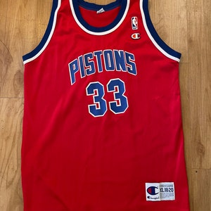 Hoops Media Authentic x Detroit Pistons x Grant Hill x Champion Jersey x Men's Size XL