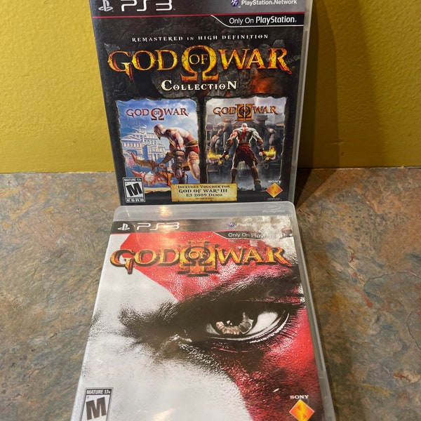lot of God of War Collection (Sony PlayStation 3, 2009) PS3 Game Complete CIB and god of war 3