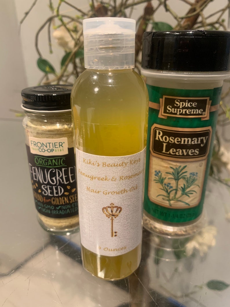 Stimulating Fenugreek & Rosemary Hair Oil Ayurvedic Hair Oil. Etsy