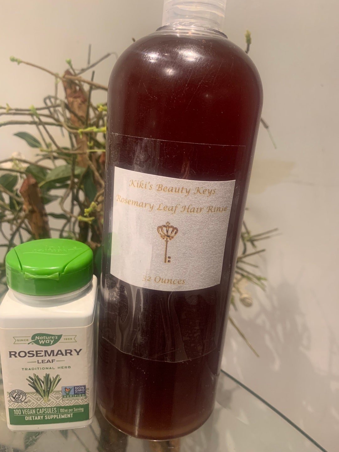 Rosemary Leaf Hair Growth Rinse. Grow Back Edges Fast. Hair Breakage