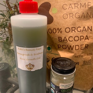 Brahmi Hair Growth Oil. Fuller Manageable Hair. Add Volume, Body, Bounce, Hair Density.