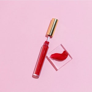 Ruby Red Lip Gloss. Natural Lip gloss. Moisturizing Lip Gloss. Organic Lip Gloss. Makeup.Cosmetics