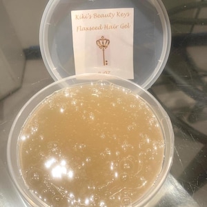 Gel para el crecimiento del cabello con semillas de lino, fijación fuerte, control del encrespamiento, fórmula orgánica totalmente natural.