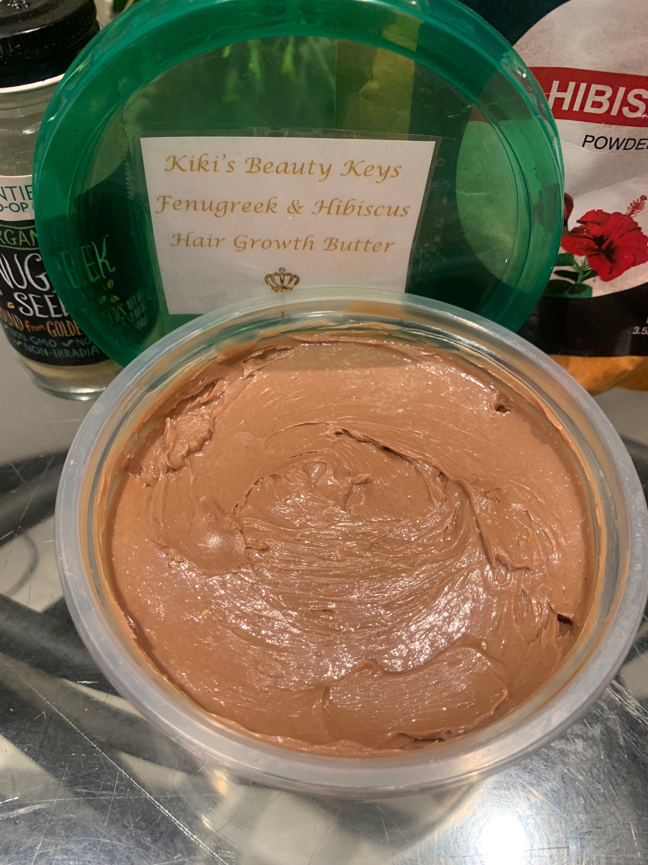 Hibiscus & Fenugreek Hair Growth Butter. Ayurvedic Hair Butter. Hair