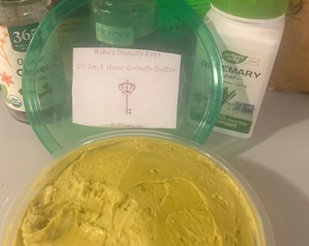 Manteca ayurvédica para el crecimiento del cabello, tratamiento herbal 10 en 1 para la alopecia