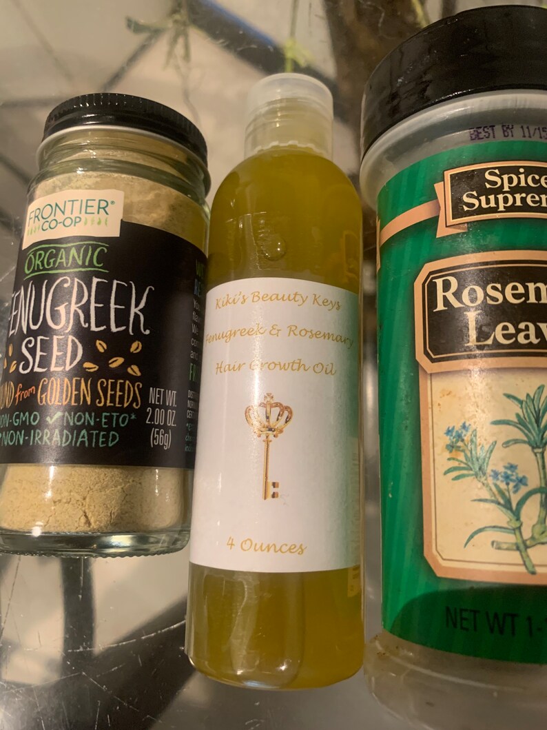 Stimulating Fenugreek & Rosemary Hair Oil Ayurvedic Hair Oil. Etsy