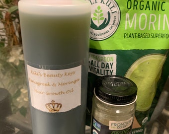 Organic Moringa & Fenugreek Hair Growth Oil, Ayurvedic Hair Care