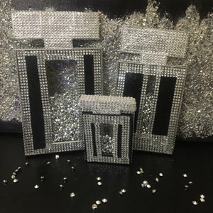 3 X’s Bling Perfume Bottle Decor(2) w/ lights