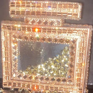 Glam mini Rose Gold perfume bottles decor