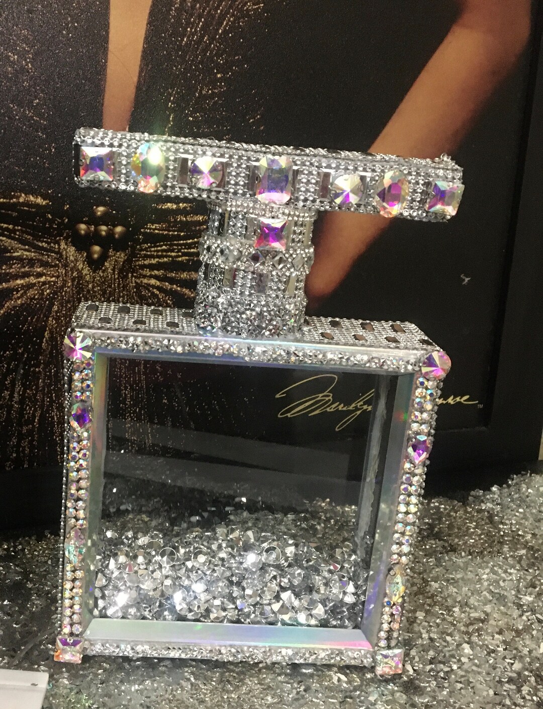 Bling Glam Perfume Bottle W/ Light Etsy