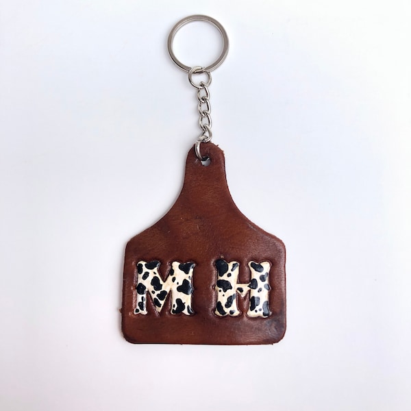 Leather Cow Keychain Pattern Etsy