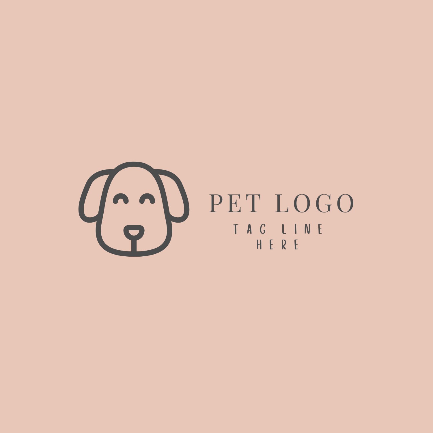 Pet Logo Animal Logo Dog Logo Design Dog logo Premade | Etsy