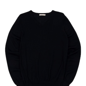 SUITSUPPLY Men's Navy Wool V-Neck Sweater Jumper Size M Authentic Designer Wear