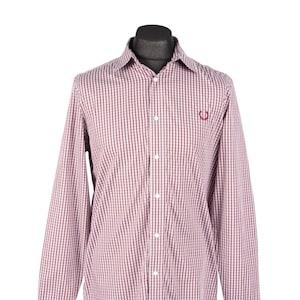 FRED PERRY Men's Red Check Cotton Shirt Size M Authentic Designer Wear - Etsy India FRED PERRY Men's Red Check Cotton Shirt Size M Authentic Designer Wear - Etsy India