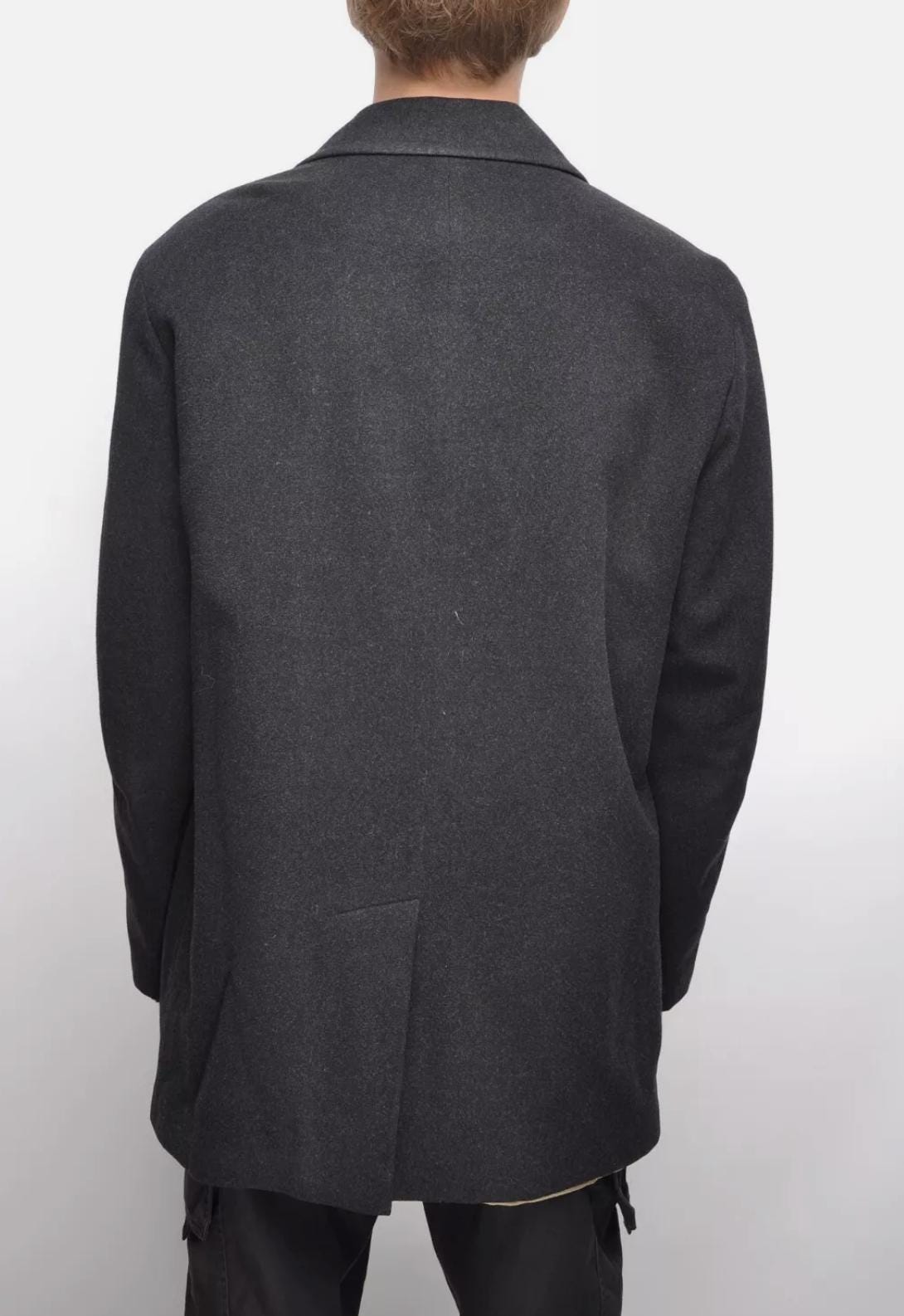 HUGO BOSS コート グレー ウール カシミア メンズ ジャケット サイズ 