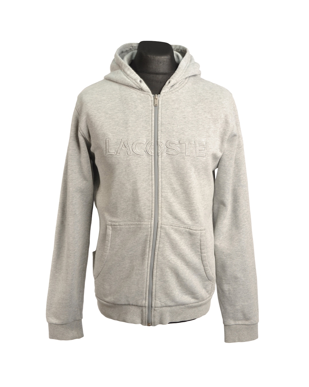 Hoodie Grauer Lacoste Pulli Lacoste Zip Hoodie Grey Lacoste