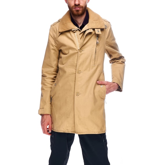Superdry cropped azure trench coat hot sale
