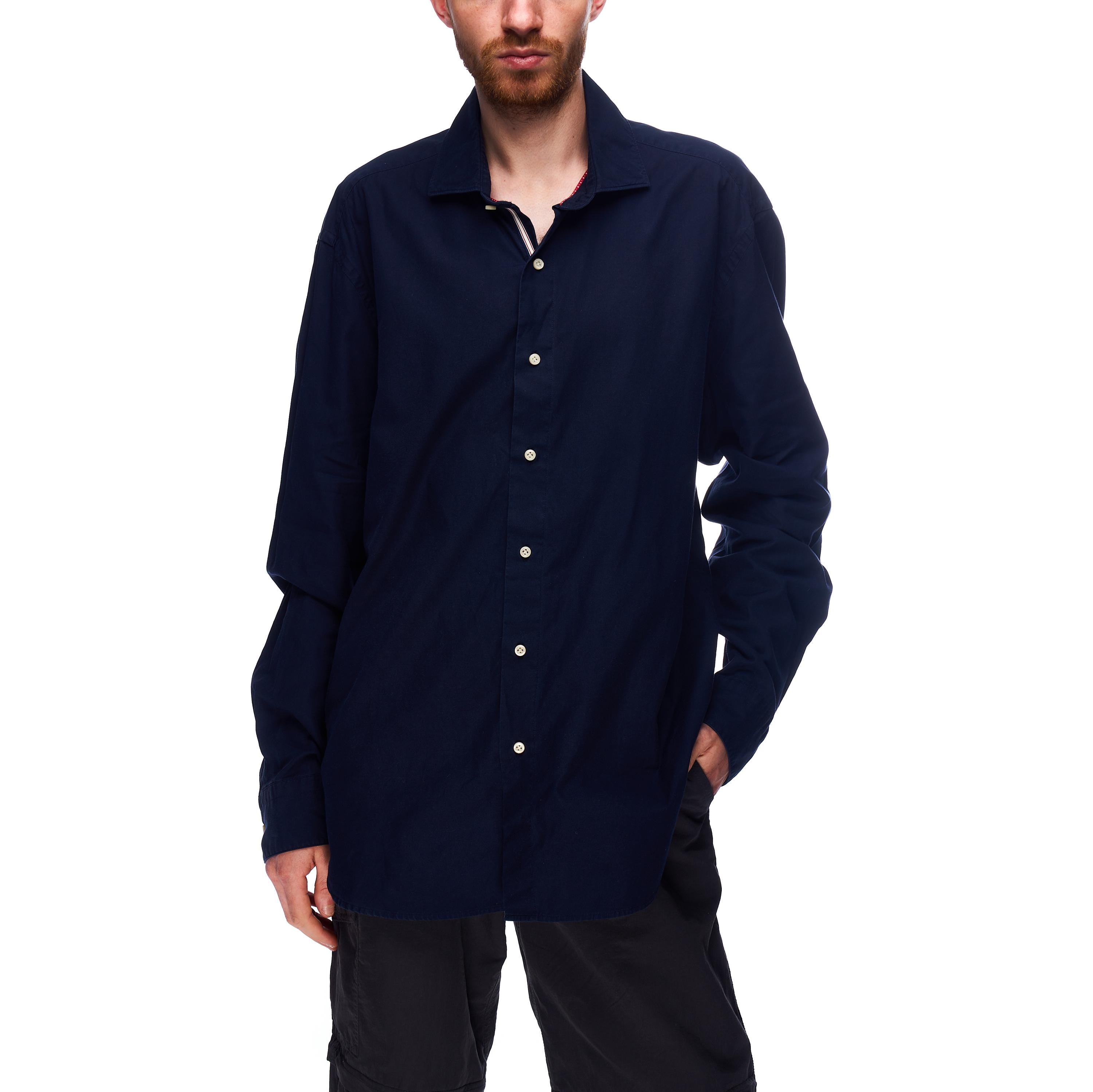 BOGGI ネイビーブルー コットン メンズシャツ サイズ XXL - Etsy 日本