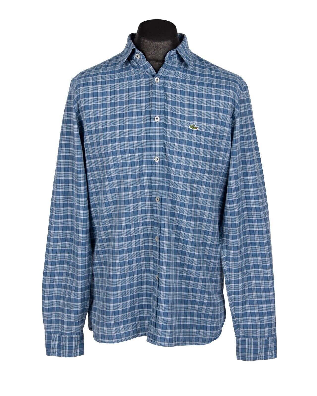 Chemise Club Monaco Homme Slim Fit – Carreaux Bleus, Coton, Taille XS, Occasion